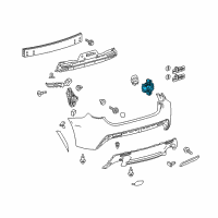 OEM Lexus Sensor, Ultrasonic Diagram - 89341-53010-C0