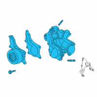 OEM Toyota Venza Water Pump Assembly Diagram - 16032-0V011