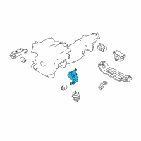 OEM Infiniti Q70 Bracket-Engine Mounting, LH Diagram - 11233-4GA5A
