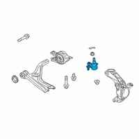 OEM Honda Insight Ball Joint Complete, L Diagram - 51220-TBA-A01