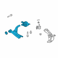 OEM Honda Civic Lower Arm Complete, Front Diagram - 51360-TGG-A11