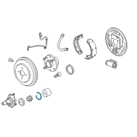OEM 2013 Chevrolet Spark Ring-Rear Wheel Bearing Retainer Diagram - 94535119