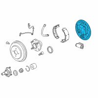 OEM Chevrolet Spark Backing Plate Diagram - 95387817