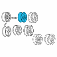 OEM 2005 Pontiac Grand Prix Wheel, Alloy Diagram - 9595952