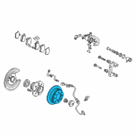 OEM 2002 Acura CL Disk, Rear Brake Diagram - 42510-S3M-A00