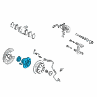 OEM Acura CL Bearing Assembly, Rear Hub Unit Diagram - 42200-S3M-A51