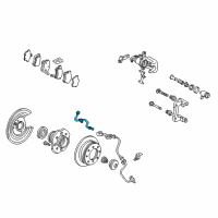 OEM 2001 Acura CL Hose Set, Left Rear Brake Diagram - 01468-S3M-A01