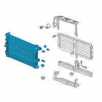 OEM Chevrolet Equinox Radiator Diagram - 84142649