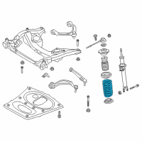 OEM 2019 BMW M6 Gran Coupe Coil Spring, Front Diagram - 31-33-2-284-565