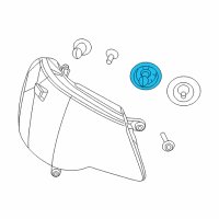 OEM 2010 Jeep Grand Cherokee Bulb Diagram - L003457K