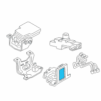 OEM 1999 Dodge Durango Anti-Lock Brake System Module Diagram - 5010922AA