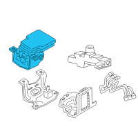 OEM 2000 Dodge Durango Abs Anti-Lock Brake Control Module Unit Diagram - 52009897AE