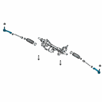 OEM 2020 Lincoln Aviator Outer Tie Rod Diagram - L1MZ-3A130-A