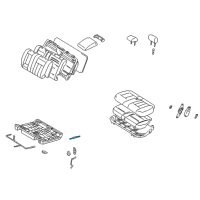 OEM 2003 Lexus LX470 Stay Sub-Assy, Rear Seat Diagram - 71305-60041