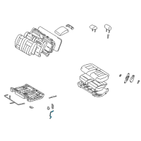 OEM 2001 Lexus LX470 Stay Sub-Assy, Seat Leg, NO.2 Diagram - 79094-60060