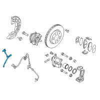 OEM 2019 Kia Optima Brake Front Hose, Left Diagram - 58731C1100