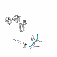 OEM 2003 Dodge Ram 2500 Line-Power Steering Return Diagram - 52113639AC