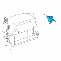 OEM 2003 Lexus LS430 Actuator Assy, Abs & Traction Diagram - 44050-50010