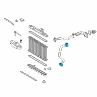 OEM Lower Hose Clamp Diagram - 90466-35001