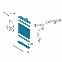 OEM 2018 Lexus ES350 Radiator Assembly Diagram - 16400-31850
