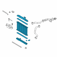 OEM 2017 Lexus ES350 Radiator Assembly Diagram - 16400-31850