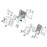 OEM Hyundai Tucson Rear Seat Armrest Cup Holder Assembly Diagram - 89930-D3000-TRY