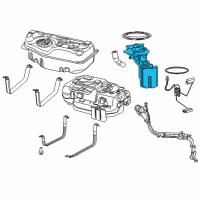 OEM 2020 Chrysler Pacifica Fuel Pump/Level Unit Module Kit Diagram - 68319395AA