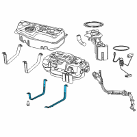 OEM 2021 Chrysler Pacifica Strap-Fuel Tank Diagram - 52029564AB