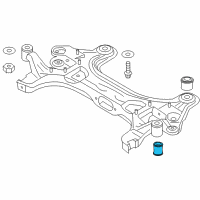 OEM 2010 Pontiac G3 Suspension Crossmember Front Bushing Diagram - 96535069