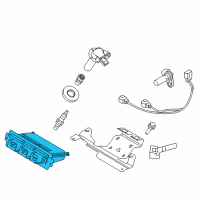 OEM Ford Flex PCM Diagram - 9A8Z-12A650-AF