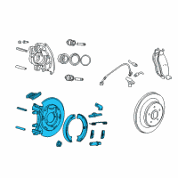 OEM 2005 Jeep Wrangler Plate-Disc Brake CALIPER Diagram - 52128414AC