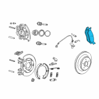 OEM 2005 Jeep Liberty Shoe Kit-Disc Brake Diagram - 5083882AE