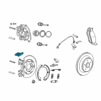 OEM 2004 Jeep Liberty Boot-Parking Brake Lever Diagram - 5093395AA