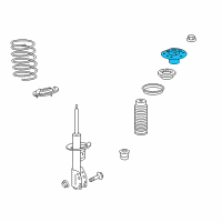 OEM Chevrolet Equinox Strut Mount Diagram - 22807232