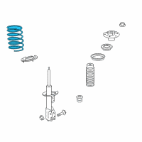 OEM 2012 Chevrolet Captiva Sport Coil Spring Diagram - 20926665