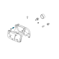 OEM 2004 Chevrolet Tracker Adjuster, Headlamp Diagram - 91175582