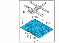 OEM Kia Carnival PANEL-CENTER FLOOR Diagram - 65112R0000