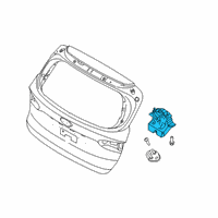 OEM 2020 Hyundai Santa Fe Tail Gate Latch Assembly Diagram - 81800-S2000