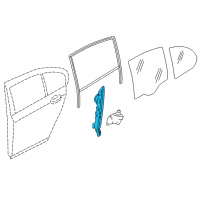 OEM BMW 750Li xDrive Rear Left Window Regulator Diagram - 51-35-7-182-615