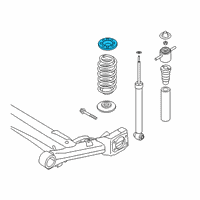 OEM Hyundai Venue Rear Spring Pad, Upper Diagram - 55334-K2000