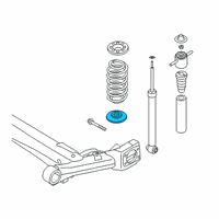 OEM Hyundai Venue Rear Spring Pad, Lower Diagram - 55333-K2000