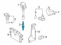 OEM 2021 Nissan Kicks Spark Plug Diagram - 22401-5RL1B