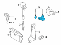 OEM 2017 Nissan Versa Note Crankshaft Position Sensor Diagram - 23731-1KT0A