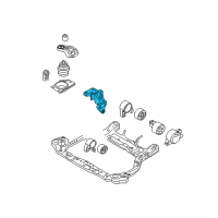 OEM 2010 Hyundai Accent Engine Support Bracket Assembly Diagram - 21670-26005