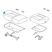 OEM 2012 Kia Forte Pad Assembly-Rear Seat Cushion Diagram - 892501M100