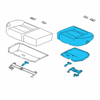 OEM 2012 Kia Forte Cushion Assembly-Rear Seat Diagram - 891001M120DAY