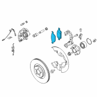OEM 2017 Lincoln MKC Front Pads Diagram - CV6Z-2001-N