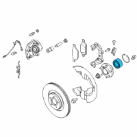 OEM Ford Transit Connect Bearing Diagram - 8V4Z-1215-C