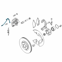 OEM 2015 Lincoln MKC Front Flex Hose Diagram - EJ7Z-2078-A