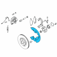 OEM Ford Escape Splash Shield Diagram - CV6Z-2K005-C